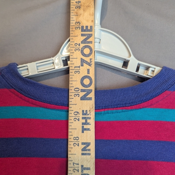 Lands' End Large Vintage Striped T-shirt Short Sleeve Pocket - Picture 12 of 13